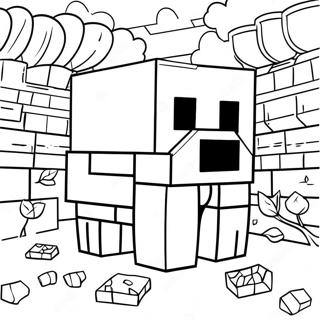 Halaman Mewarnai Minecraft | Halaman mewarnai Minecraft