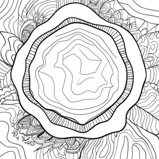 Halaman Mewarnai Geode | Halaman mewarnai Geode